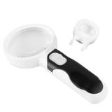 Lupa Led 90mm 2 Lentes 5x E 16x - Oksn