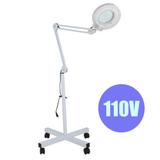 Lupa Luminaria LED Estetica Dentista Articulavel Tripe Rodinhas 110v - Braslu