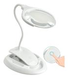 Lupa Luminária Touch Clip Mesa Escritório Articulável Led - Cosmo