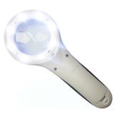 Lupa para estetica de mao luz de wood com 8 leds branco + led ultra violeta profissional 60mm para a - Faça resolva