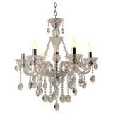 Lustre de Cristal para 6 Lâmpadas Bivolt - Maria pia casa