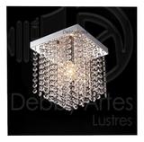 Lustre Plafon de Cristal Legítimo - 20x20x20 - 1 Soquete E27 - Lustres debby artes