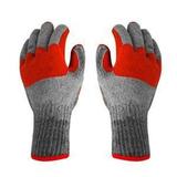 Luva de proteção rubber red skin c.a. 34370 branca/vermelha super safety