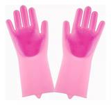 Luva de Silicone Lava Louça Par Macio Limpeza Pet - Uny home