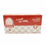 Luva de vinil com po tamanhop 1402 / 100un / va bene