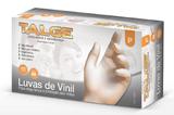 Luva De Vinil Descartável Talge Talco Com 100 Unidades P