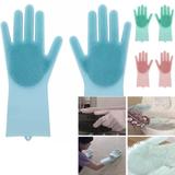 Luva Magica Par Escova de Limpeza Silicone Lava Loucas Banho Caes Resistente (BSL-LIMP-4) - Ab midia