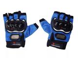 Luva Meio Dedo Moto Motocross 1 Par Bike Azul - Ultravendas