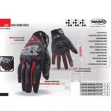 Luva moto bike boy nasa racing shield vermelha l g