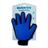 Luva Nanomagnetica Removedor De Pelos Para Pets - Azul - Mascotito