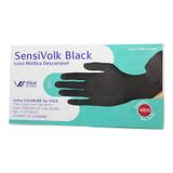 Luva Nitrílica Descartável SensiVolk Black 50 unidades Tam. 10 (EG) - Volk do Brasil