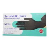 Luva Nitrílica Descartável SensiVolk Black 50 unidades Tam. 9 (G) - Volk do Brasil