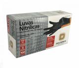 Luva nitrilica preta sem pó - Descarpack