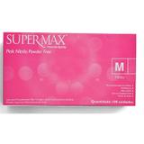 LUVA Nitrilica Rosa Pink Supermax P 100un