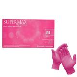 Luva Nitrílica Rosa - Tamanho G - Supermax