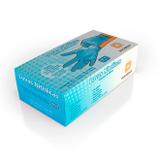 Luva Nitrílica Sem Pó Descartável Azul - Uso Médico Hospitalar - Cx C/ 100 Un - Descarpack