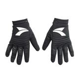 Luva para Motociclista Dedo Longo Tam. G Material Emborrachado e Couro Branco/ Preto Atrio - MT032
