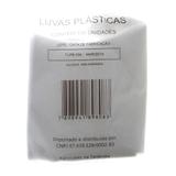 Luva Plástica Descartável com 100 Unidades Talge