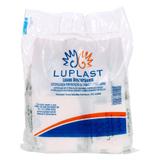 Luva Plástica Estéril Descartável Eva Luplast com 100 unidades