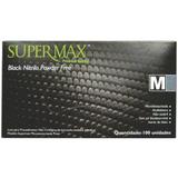 Luva Procedimento Nitrilo Preta S/ Pó M - Supermax