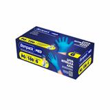 Luva Procedimentos Nitrílica Azul Sem Pó Tam G C/100 Und BomPack