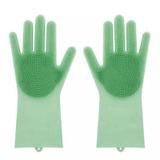 Luva Silicone Lava Louça Anti Térmica Verde - Thata esportes