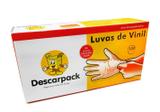 Luva vinil com talco g c/ 100 und descarpack