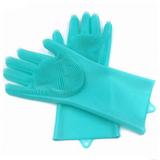 Luvas Lava Louça De Silicone Macias Coloridas - Asotv
