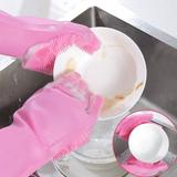 Luvas Silicone Multiuso Lava Louça Calor Macio Cozinha - Biashop