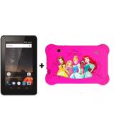 M7s PLUS Tablet Wi Fi - 7 Polegadas- Multilaser - NB273 + Capa Disney Princesas Emborrachada Rosa