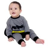 Macacão Fantasia Batman - Tamanho P (até 3 meses) - 11413 - Sulamericana - Sulamericana fantasias