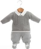 Macacão Tricot Bernardo 8635 Cinza Tam G BETH BEBE