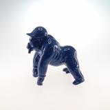 Macaco Estiloso Decorativo De Cerâmica Azul - Maisaz