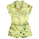 Macaquinho Infantil Feminino Estampa Floral - 1+1