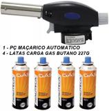 Macarico Culinario Acendimento Automatico C/ 4 Refil - Western