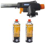 Maçarico Culinário Ma-0055 Preto Multiuso Ferimte + 2 Gás Nautika - Ferimte-ntk