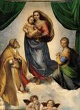 Madona Sistina - Rafael - Tela 60x82 Para Quadro - Santhatela