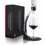 Magic decantador aerador de vinho com torre suporte e base - xh1001 - Eu quero presentear