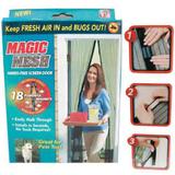 Magic Mesh Cortina Mosquiteiro Tela Protetora para Insetos Mosquitos e Moscas - Dc importação