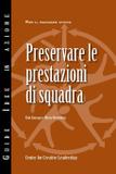 Maintaining Team Performance (Italian) - Center for creative leadership