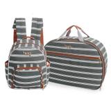 Mala e Mochila Maternidade Lisboa Cinza - Hug