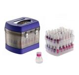 Maleta de Esmaltes Smaltbag 2 Bandejas Removíveis - ROXA - Dompel