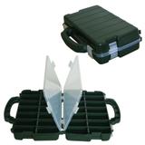 maleta estojo duplo organizador 28 divisórias verde ed28v - Hi estojos