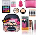 Maleta + Kit com maquiagens Belle Angel muitos Itens BZ50 - Bazar Na Web