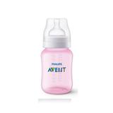 Mamadeira Classic+ 260ml 1m+ Rosa - Philips Avent