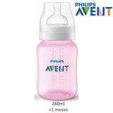 Mamadeira Classic Anticolica 260ml Rosa Philips Avent