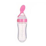 Mamadeira Colher Dosadora de Papinha Babypop 8098 Rosa
