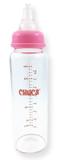 Mamadeira de Vidro 240ml com Bico de Silicone Chuca Baby - Rosa