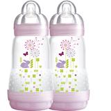Mamadeira Easy Start - Firt Bottle 260ml Girl - Pack Com 2 - MAM