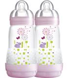 Mamadeira Easy Start - Firt Bottle 260ml Girl - Pack Com 2 - MAM